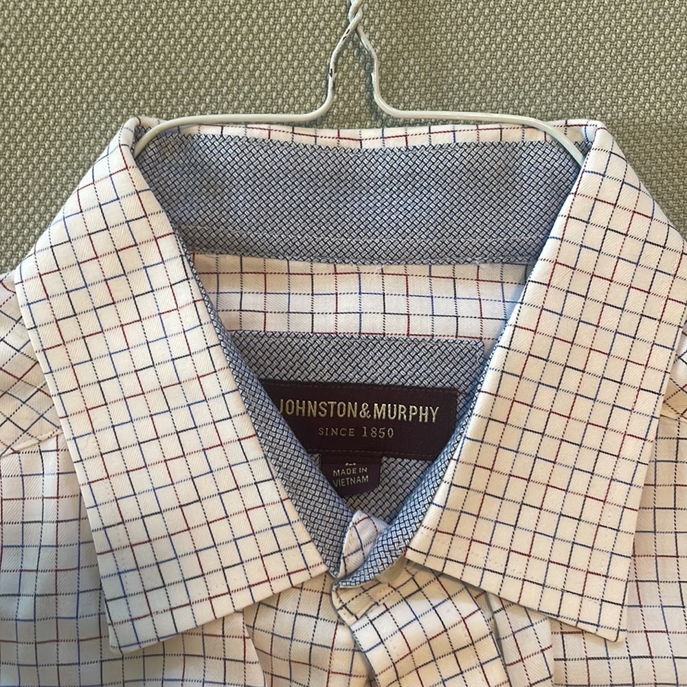 Johnston & Murphy Square Pattern Button-Down - image 2